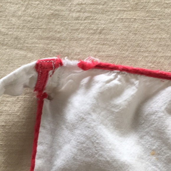 Vintage Hand Embroidered Cotton Waist Apron - Picture 6 of 6